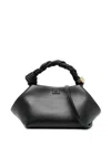 Ganni Mini Bou Top Handle Bag In Black