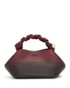 Ganni Small Bou Bag In Burgundy