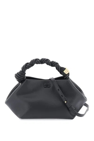 Ganni Small Bou Hand Bag In Black
