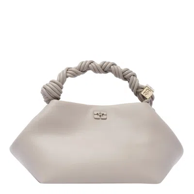 Ganni Small Bou Handbag In Neutral