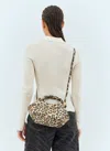 GANNI SMALL BOU LEOPARD HANDBAG