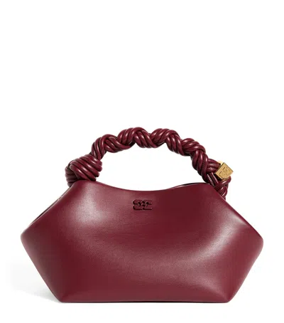 Ganni Small Bou Top-handle Bag In Red