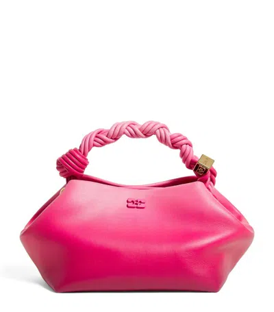 Ganni Small Bou Top-handle Bag In Pink