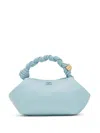 Ganni Small Bou Tote Bag In Blue