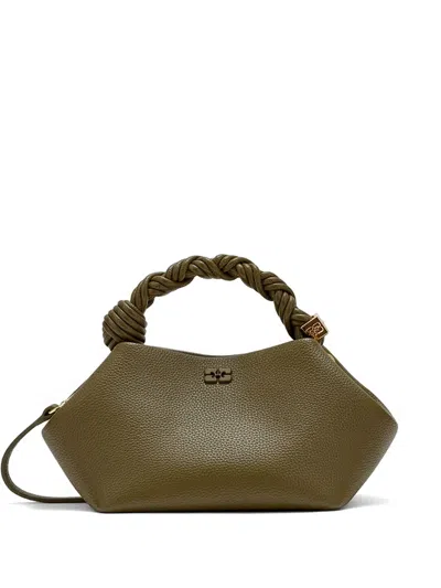Ganni Small Bou Tote Bag In Green