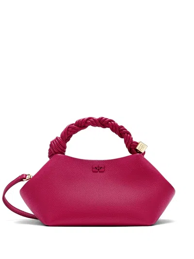Ganni Small Bou Tote Bag In Red