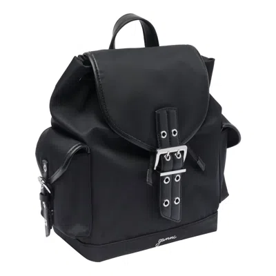 Ganni Small Bucky Backpack In Black