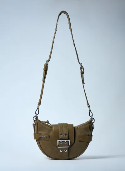 Ganni Small Bucky Crossbody Bag In Green