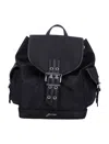 Ganni Small Bucky Nylon Backpack In Black