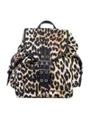 Ganni Small Bucky Nylon Backpack In Multi