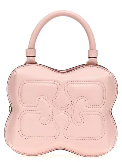 Ganni Small Butterfly Tote Bag In Pink