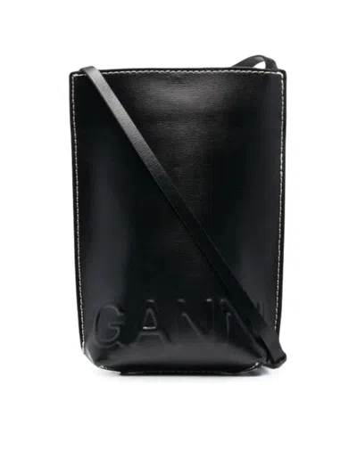 Ganni Small Crossbody In Black