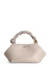 Ganni Small Diamond-shaped Bou Bag With Twisted Handle In Pink