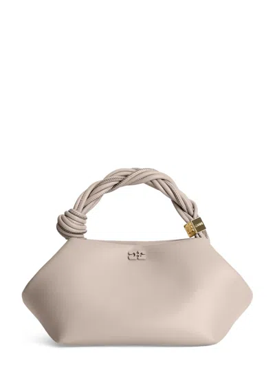Ganni Small Diamond-shaped Bou Bag With Twisted Handle In Pink