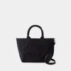 Ganni Small Easy Shopper Bag -  - Cotton - Black In Black