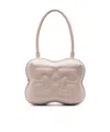 Ganni Small Egret Butterfly Shoulder Bag In Nude