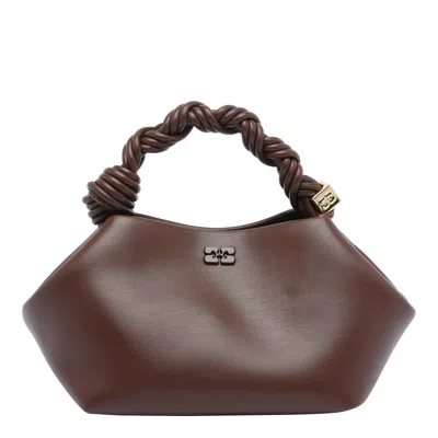 Ganni Small  Bou Handbag In Brown