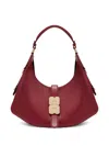 Ganni Compact Kat Tote Bag In Red