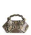 Ganni Bou Bag Small Woman Python Print