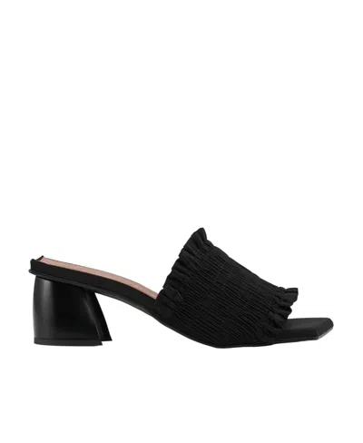 GANNI SMOCK KITTEN HEEL MULES
