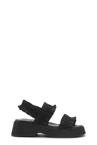 GANNI SMOCK FLATFORM SANDALS