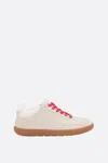 Ganni 08 Canvas Raw Edge Sneakers Parchment In Neutral