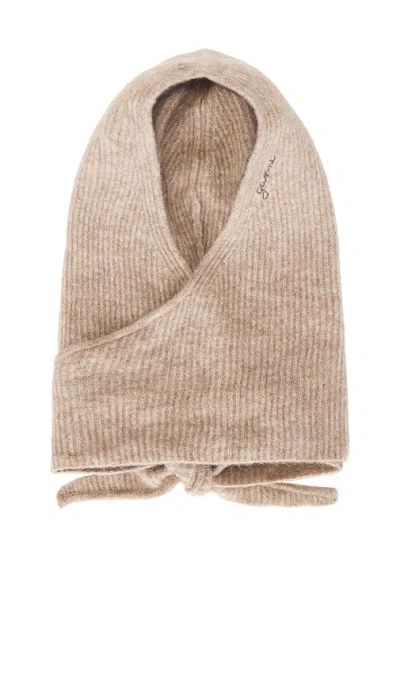 Ganni Soft Balaclava In White