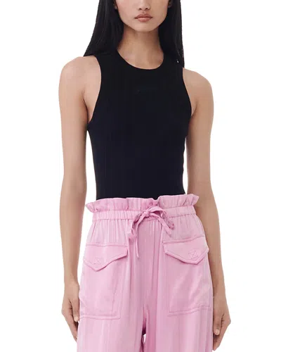 GANNI SOFT RIBBED TANK TOP