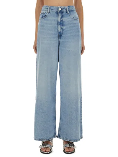 Ganni Jeans Baggy In Blue