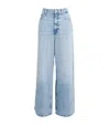 Ganni Soft Rigid Denim Baggy Jeans In Blue