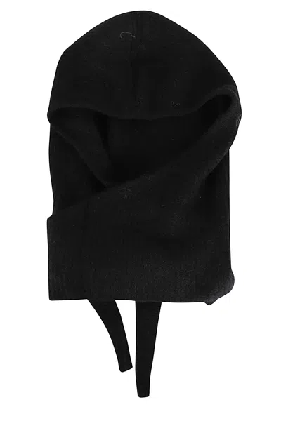 Ganni Soft Wool Balaclava In Black