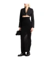 Ganni Solid Color Blazer In Black