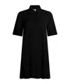 Ganni Solid Color Flared Skirt In Black