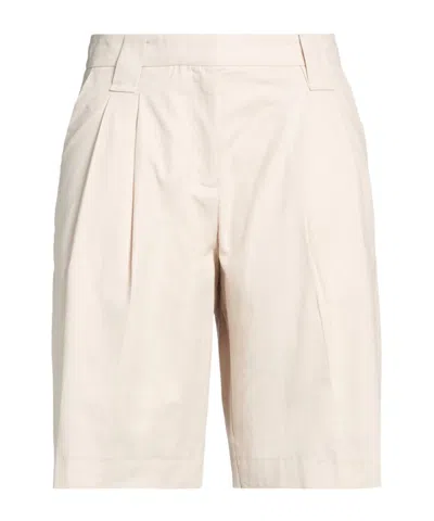 Ganni Solid Color Simple Shorts In Pink