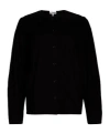 Ganni Solid Colour Shirts In Black