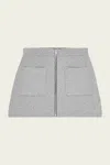 Ganni Zip-up Knit Skirt