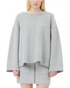 Ganni Sparkle Sweater In Silver
