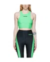 Ganni Ssense Exclusive Green Sport Top In Black