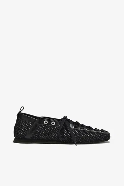 Ganni Sporty Ballerina In Black