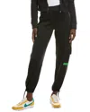 Ganni Sporty Jersey Loose Pant In Black