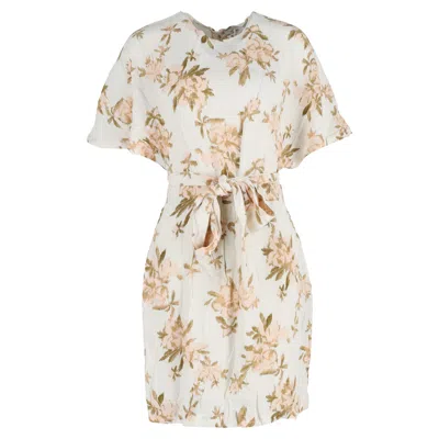 Ganni St. Pierre Printed Mini Dress In Multicolor Viscose