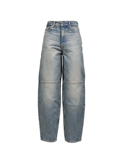 Ganni Stary Jeans In Tint Rigid Denim In Blue