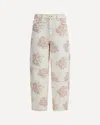 Ganni Flower Jeans In Multi