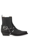 Ganni Woman Ankle Boots Black Size 8 Textile Fibers In Black