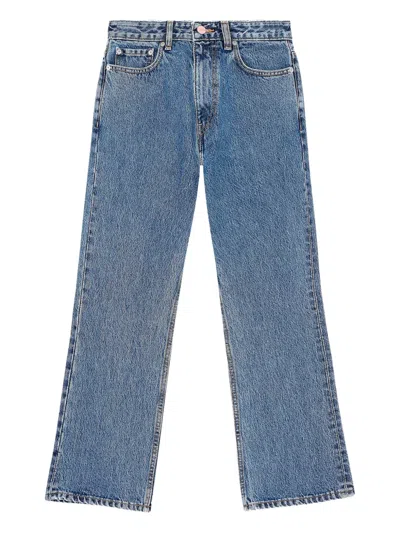 Ganni Jeans Mit Geradem Bein In Blue