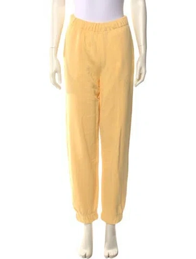 Pre-owned Ganni Straight Leg Pants In Neutral