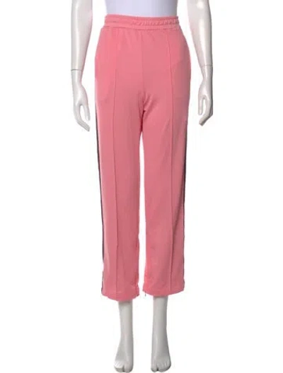 Pre-owned Ganni Straight Leg Pants In Pink