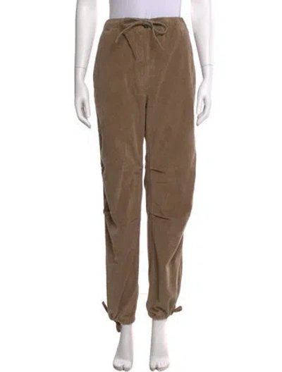 Pre-owned Ganni Straight Leg Pants W/ Tags In Brown