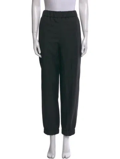 Pre-owned Ganni Straight Leg Pants W/ Tags In Gray