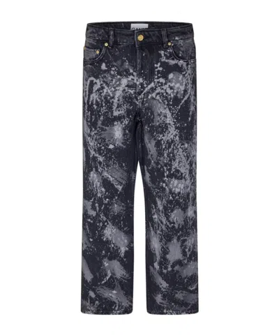 Ganni Straight-leg Jeans In Black